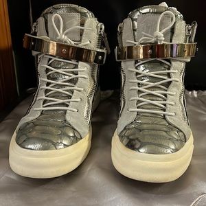 Gray Giuseppe High Top Sneakers